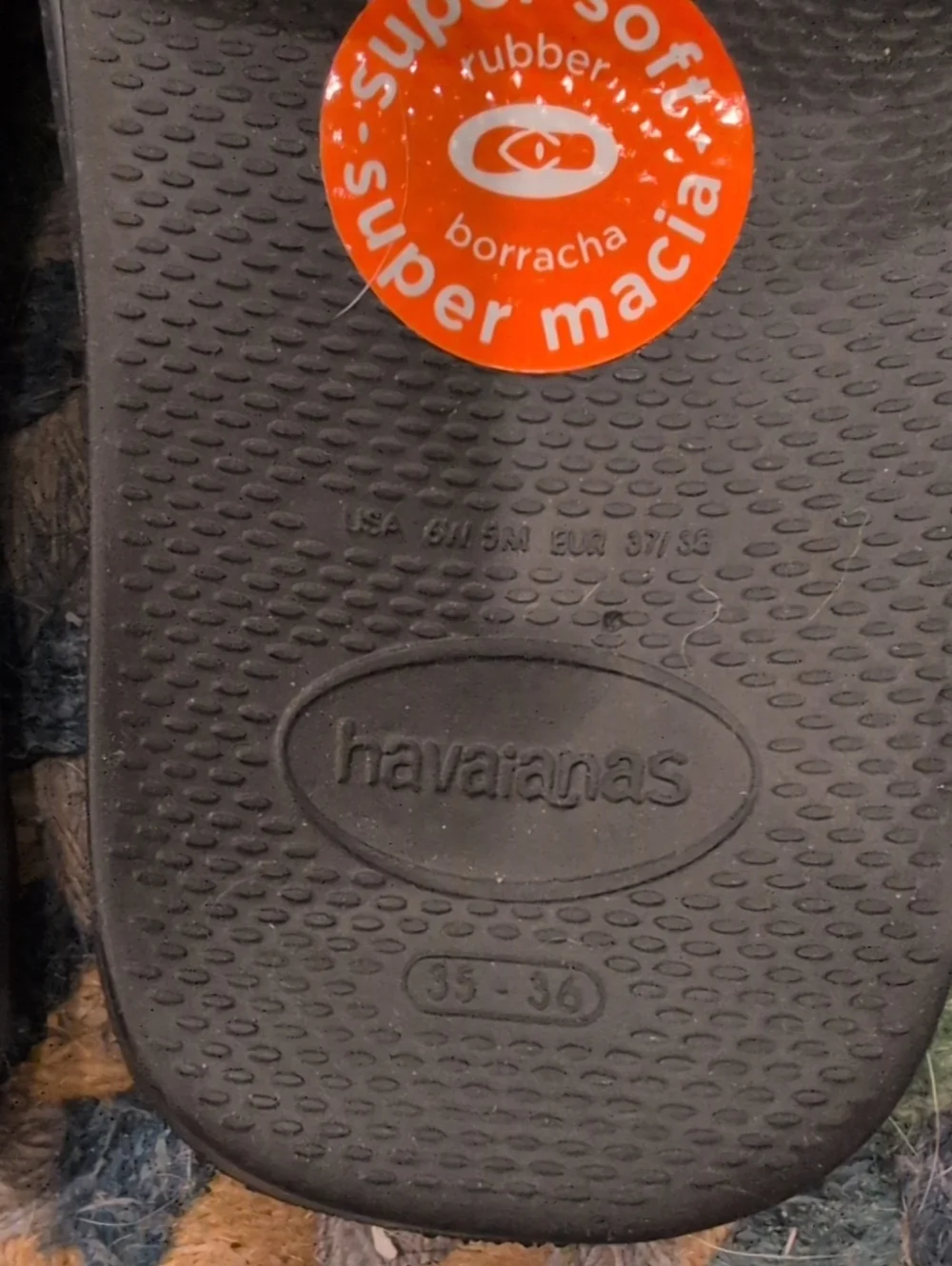 Havaianas Men's Black Slide Sandals